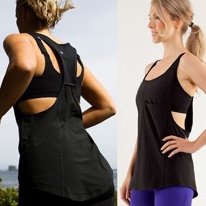 Lululemon Run For Your Money tank black Size 6